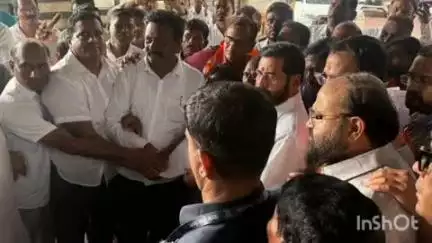 भद्रावती: शिवसेना नेते मुकेश जिवतोडे यांच्या नेतृत्वात निप्पान प्रकल्पग्रस्तांची मुंबई येथे उपमुख्यमंत्री एकनाथ शिंदे यांचेशि बैठक