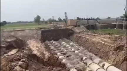 सिरसा: हिसार: घग्गर ड्रेन पर साइफन निर्माण में भ्रष्टाचार का आरोप, किसानों संग पहुंचे बीकेई प्रदेशाध्यक्ष