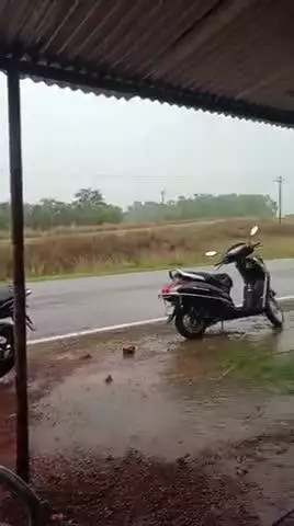 बांडी में आज जोर दार बारिश