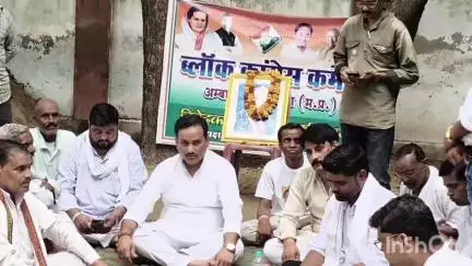 अंबाह: बाबा साहेब की प्रतिमा स्थापना को लेकर संविधान सत्याग्रह शुरू, कांग्रेस ने वार्ड 17, भूमिया मंदिर परिसर में लगाई चौपाल
