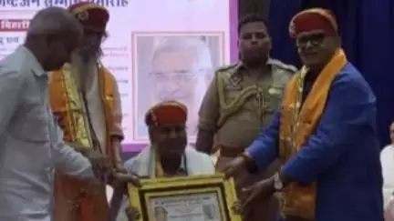 बूंदी: पूर्व भाजपा जिला अध्यक्ष कुंज बिहारी बिलिया को उदयपुर में मिला वरिष्ठ जन सम्मान