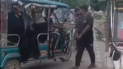 नवाबगंज: मसौली में सड़क के बीच खड़े ई-रिक्शा से लगा जाम, यात्री हो रहे परेशान