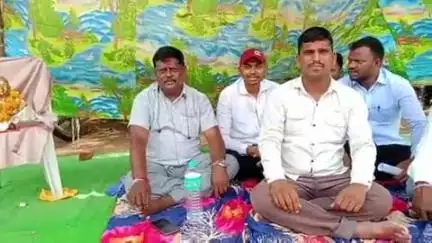 धर्माबाद: राजापूर ग्रामपंचायत येथे झालेल्या भ्रष्टाचारा विरोधात पंचायत समितीसमोर धरणे आंदोलन: आंदोलनकर्ते गणेश पाटील