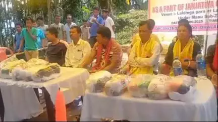 লংথরাই ভ্যালি: ড্রাগস ও নেশামুক্ত সমাজ গড়তে টিটিএএডিসি-র উদ্যোগ: ছাওমানু এলাকায় সচেতনতামূলক সভা ও সুতা বিতরণ