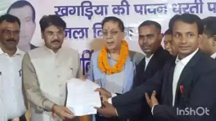 खगड़िया: सिविल कोर्ट खगड़िया में अधिवक्ताओं ने सांसद मनन मिश्रा का भव्य स्वागत किया, ज्ञापन सौंपा
