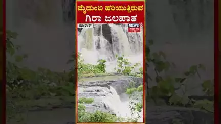 #shorts: Gira Waterfall Gujarat | ಮೈದುಂಬಿ ಹರಿಯುತ್ತಿರುವ ಗಿರಾ ಜಲಪಾತ | N18S
