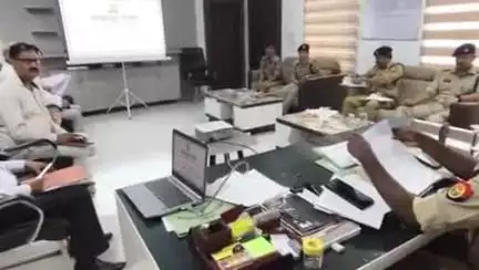 हमीरपुर: चित्रकूटधाम परिक्षेत्र हमीरपुर, महोबा, बांदा के एसपी के संग पुलिस उप महानिरीक्षक ने की बैठक