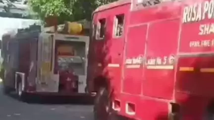 शाहजहांपुर: रोजा स्थित रिलायंस थर्मल पॉवर में आपदा से निपटने के लिए अग्निशमन विभाग ने की मॉक ड्रिल