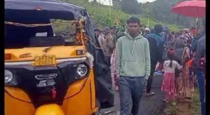 పెదబయలు: మండలంలోని కొత్తపుట్టు మలుపు వద్ద ఆటో బోల్తా.. ఒకరికి తీవ్ర గాయాలు