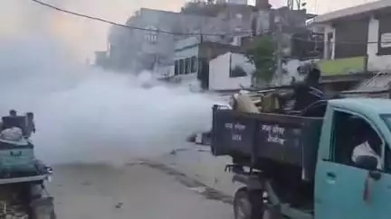 बैरगनियां: बैरगनिया नगर परिषद में मच्छरों से राहत के लिए फॉगिंग अभियान चलाया गया