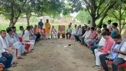 बैरगनियां: पताही पंचायत में जनसंख्या संस्थापक का बलिदान दिवस मनाया गया, मंत्री हुए शामिल