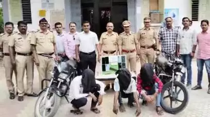 नांदेड: भाग्यनगर पोलीसाकडून दरोड्याचा गुन्हा उघड करून आरोपींकडून गुन्ह्यातील २दुचाकी,खंजर व ८ मोबाईल ₹ ३,१७,२००चा मुद्देमाल जप्त