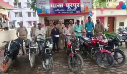 करछना: घूरपुर से पुलिस ने चोरी की बाइक और एंड्रॉयड फोन के साथ 5 अभियुक्तों को गिरफ्तार कर की आवश्यक कार्रवाई