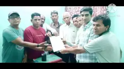 संगरिया: संगरिया मंडी समिति के सचिव को तोला धानका मजदूर यूनियन ने दिया ज्ञापन
