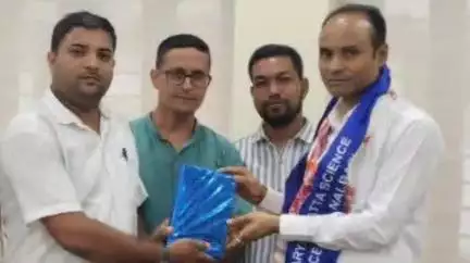 নলবাৰী: জিলা আয়ুক্ত হিচাপে যোগদান কৰা নিবেদন দাস পাটোৱাৰীক আৰ্য্যভট্ট বিজ্ঞান কেন্দ্ৰৰ সম্বধৰ্ণা