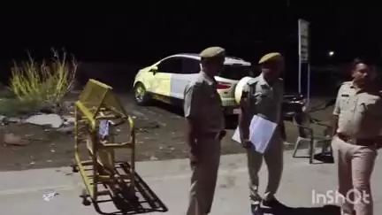 हनुमानगढ़: जिला मुख्यालय पर नशा तस्करी व अपराधों की रोकथाम के लिए पुलिस ने लगाई नाकाबंदी, एसपी ने किया निरीक्षण