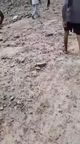 आहोर: पचानवा नदी पर दूसरे दिन ब्लास्टिंग के धरना स्थल पर पहुंचे ग्रामीण