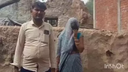 पैलानी: खप्टिहा कला गांव में पानी में ढह गया गरीब का मकान, दीवार गिरने से बाल-बाल बचा गरीब का परिवार