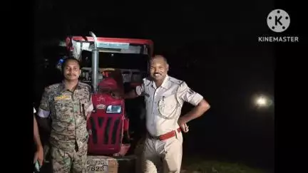 गया टाउन सीडी ब्लॉक: नवादा: मुफस्सिल थाना पुलिस ने अवैध बालू से लदा ट्रैक्टर किया जब्त