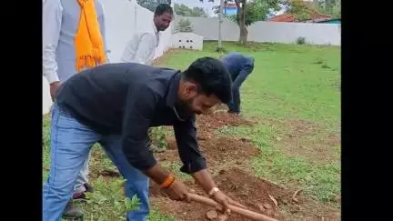 चांद: राजलवाड़ी में जनसंघ के संस्थापक डॉक्टर मुखर्जी के बलिदान दिवस पर किया गया पौधारोपण
