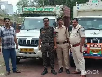 बल्देवगढ़: देवरदा चौकी पुलिस ने मवेशियों से भरे दो पिकअप वाहन किए ज़ब्त, दोनों वाहन चालकों के विरुद्ध मामला दर्ज