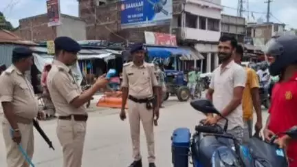 सरायगढ़ भपटियाही: सरायगढ़ भपटियाही में चलाया गया सघन वाहन चेकिंग अभियान
