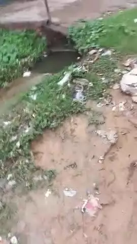 Shahpur nale ki jarjar halat pure gaon ka Pani ISI naleme aata Hai Makanpur maulabadh Marg Se Mila hua Nala