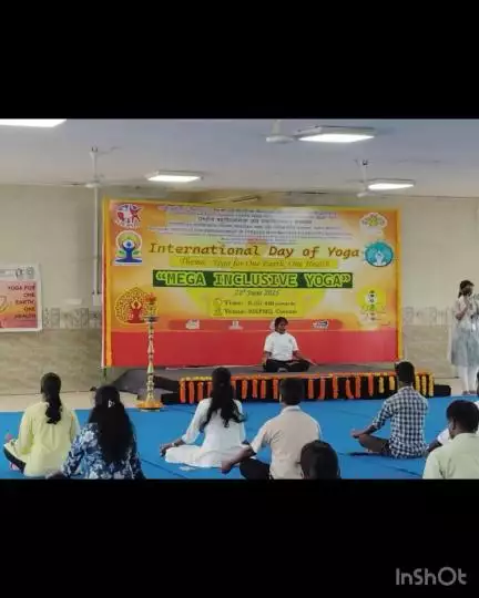 International Yoga Day 2025 celebration by HRID Chennai in collaboration with NIEPMD, Chennai, on 21.06.2025.