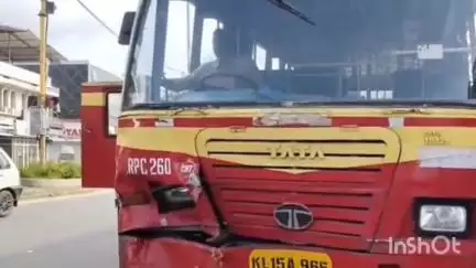 ചിറയിൻകീഴ്: ആലംകോട് നിർത്തിയിട്ട സ്കൂൾ ബസിന് പിന്നിൽ KSRTC ബസിടിച്ച് അപകടം, 5 വിദ്യാർത്ഥികൾക്ക് പരിക്ക്