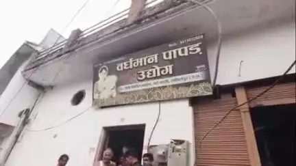 ललितपुर: सिविल लाइंस स्थित वर्धमान पापड़ फैक्ट्री में शॉर्ट सर्किट से लगी आग