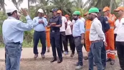 ప్రమాదాల నివారణకు పక్కా చర్యలు తీసుకుంటున్నాం: నగరం గ్రామంలో గెయిల్ GM ముఖర్జీ వెల్లడి