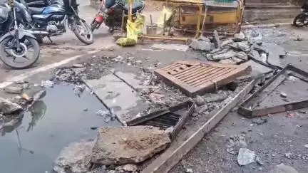 अजमेर: सोनी जी की नसिया के पास खोदे गए नाले के बाद आमजन और दुकानदार हो रहे परेशान एक तरफ से रास्ता हुआ बंद। #jansamasya