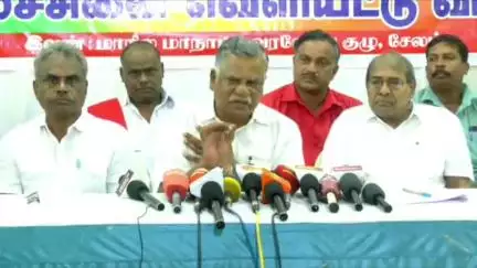 சேலம்: தமிழ்நாட்டில் பாஜக கருவே உருவாகவில்லை, அவர்களது கனவு ஒருபோதும் பலிக்காது- டவுன் ரயில்நிலையம் அருகே முத்தரசன் பேட்டி