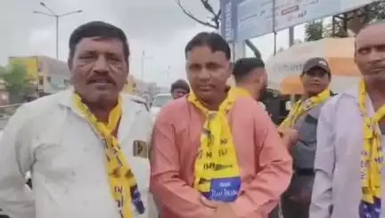 તાલોદ: વિસાવદરમાં આપની જીત થતાં તલોદમાં ઉજવણી