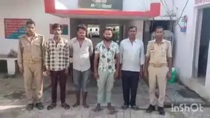 बिधूना: सहार थाना क्षेत्र के अलग-अलग गांवों में हुई लड़ाई-झगड़ा और मारपीट के मामले में चार लोगों पर की गई कार्रवाई