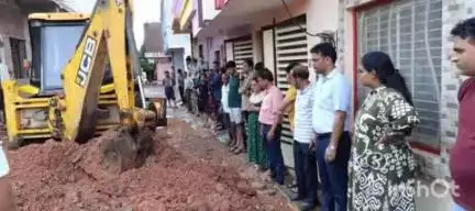 गुना नगर: गुना: गोविंद गार्डन में जलभराव, क्षेत्र में पानी की निकासी की गई