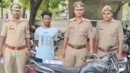 बांदा: झील का पुरवा इलाके से पुलिस ने बाइक चोर को किया गिरफ्तार, अभियुक्त के कब्जे से अवैध तमंचा, कारतूस व चोरी की बाइक बरामद