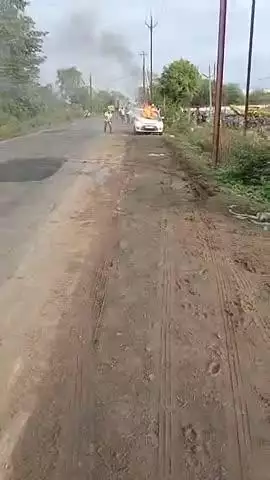 katangi road mein BHEL khadu gaon ke pass Reliance plant kar mein lagi Aag