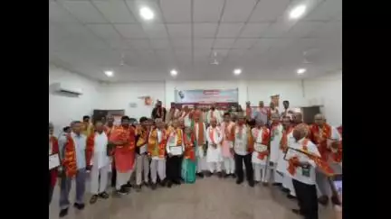 चित्तौड़गढ़: आपातकाल की 50वीं बरसी पर भीलवाड़ा में लोकतंत्र सेनानियों को किया गया नमन, चित्तौड़गढ़ सांसद सीपी जोशी रहे मौजूद