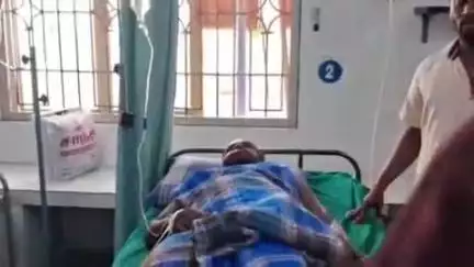 ஊத்தங்கரை: வெங்கடதாம்பட்டியில் மின் ஊழியர் பணியில் இருக்கும் போது மின்சாரம் தாக்கி மருத்துவமனையில் அனுமதி