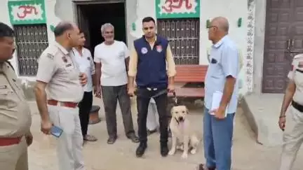 नूह: एनसीबी ने डॉग स्क्वायड के साथ गांव गहलब में चलाया तलाशी अभियान