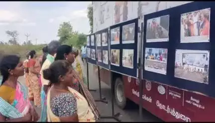 வேப்பந்தட்டை: நெற்குணத்தில் தமிழக அரசின் சாதனைகள் விளக்க புகைப்பட கண்காட்சி, ஆர்வத்துடன் பார்த்து சென்ற மக்கள்