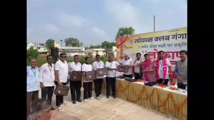 गंगापुर: गंगापुर सिटी की कुशाल लेक में 71 फीट ऊंचे विशाल 'पक्षी घर' का सभापति ने किया लोकार्पण