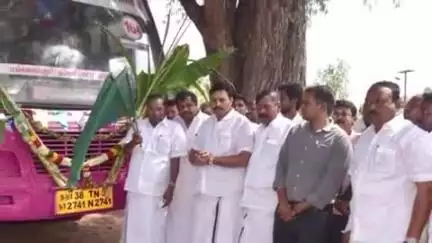 கோபிசெட்டிபாளையம்: இரங்காட்டூர் பகுதியில் புதிதாக நீட்டிக்கப்பட்ட வழித்தடத்தினை அமைச்சர் மதிவேந்தன் துவக்கி வைத்தார்