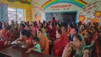 कस्बा: प्राथमिक विद्यालय देवहरनी के प्रांगण में माता समिति सदस्यों का एक दिवसीय प्रशिक्षण आयोजित किया गया