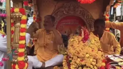 गंगधार: चौमहला पहुंची राष्ट्र जागरण ज्योति कलश यात्रा, गायत्री शक्तिपीठ पर हुआ स्वागत