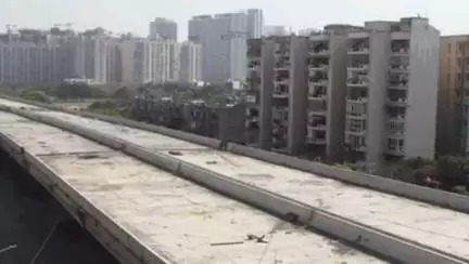 दादरी सूरजपुर छलेरा (डीएससी) मार्ग पर बन रहे भंगेल एलिवेटेड रोड का निर्माण कार्य पूरा