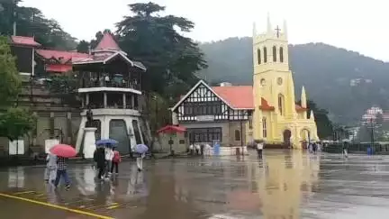शिमला शहरी: IMD ने हिमाचल में भारी बारिश की चेतावनी दी, शिमला सहित कई जिलों में अलर्ट जारी