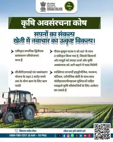 AIF योजना:आधुनिक खेती के लिए ₹2 करोड़ तक ऋण, 3% ब्याज छूट के साथ! आत्मनिर्भर किसान, समृद्ध भारत!
#AgriGoI #AgriInfraFund