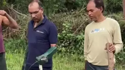 राजसमंद: सनवाड़ गांव के खेत में घुसे अजगर से ग्रामीणों में दहशत, वन विभाग ने किया रेस्क्यू